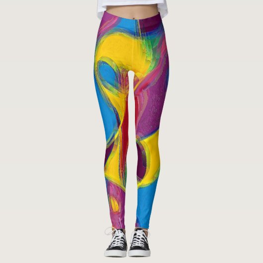 Drink op Snoep Leggings (Voorkant)
