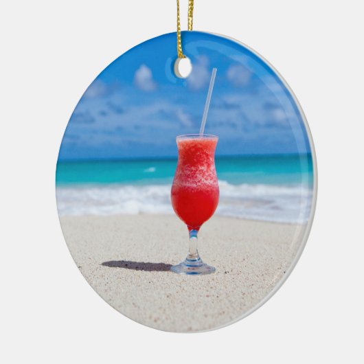 Drink op steunbalkversiering keramisch ornament (Links)