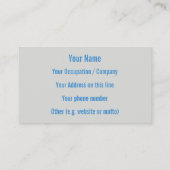 Drink op strand aangepaste visitekaartjes (Achterkant)