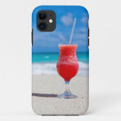 Drink op strand iPhone case (Achterkant)