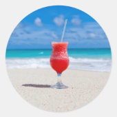 Drink op strand stickers (Voorkant)