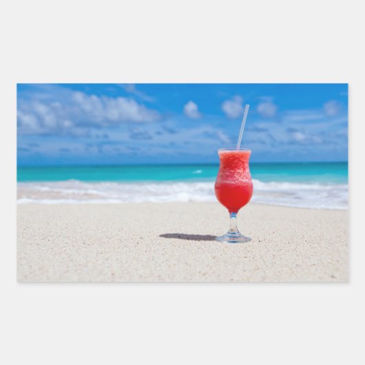 Drink op strand stickers (Voorkant)