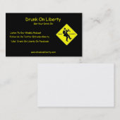 Drink op vrijekaarten visitekaartje (Voorkant / Achterkant)