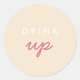 Drink op Welkomsttas Sticker