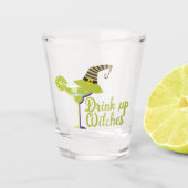 Drink op Witches Halloween Humor Shot Glas (Voorkant)