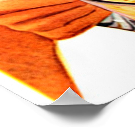 DRINK ORANJE poster JUICE (Hoek)