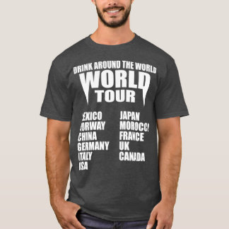 Drink over de hele wereld t-shirt