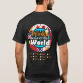 Drink over de hele wereld t-shirt (Achterkant)