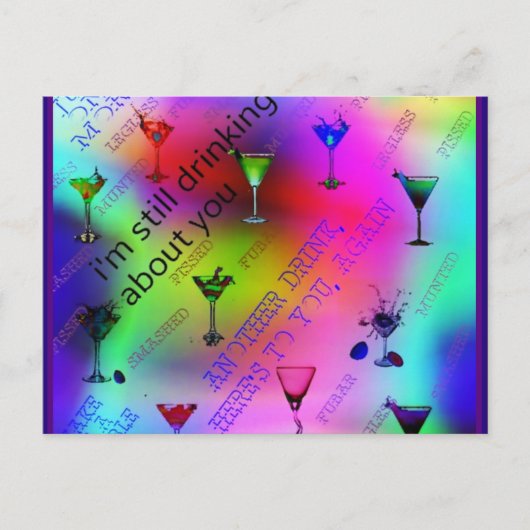 Drink over jou briefkaart (Voorkant)