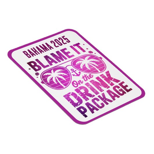 Drink Package Cruise Ship Stateroom Magnet Magneet (Rechterzijde)