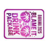 Drink Package Cruise Ship Stateroom Magnet Magneet (Horizontaal)