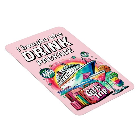 Drink Package Cruise Ship Stateroom Magnet Magneet (Rechterzijde)