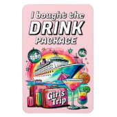 Drink Package Cruise Ship Stateroom Magnet Magneet (Verticaal)