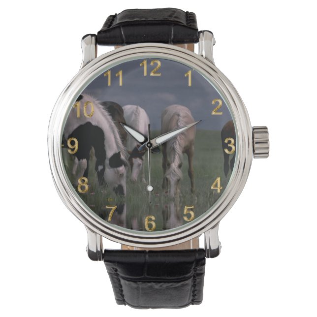Drink pakjes Piebald, Horloge (Voorkant)