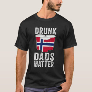 Drink papa's doen ertoe noorse vlag papa Drink T-shirt
