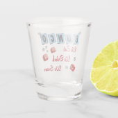 Drink partij Funny Retro Bunco Shot Glas (Achterkant)
