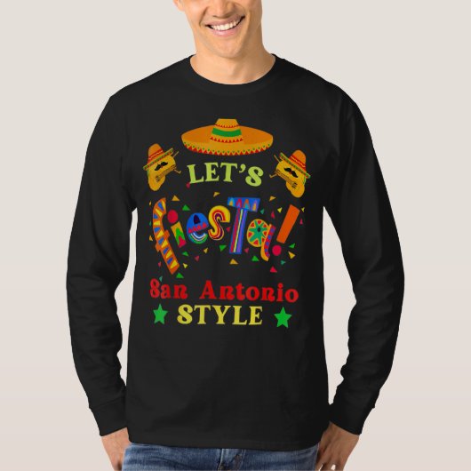 Drink partij San Antonio Cinco De M T-shirt (Voorkant)