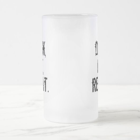 Drink Pee Herhalen Matglas Bierpul (Center)