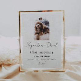 Drink Pet Signature met foto Poster