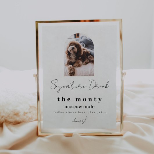 Drink Pet Signature met foto Poster