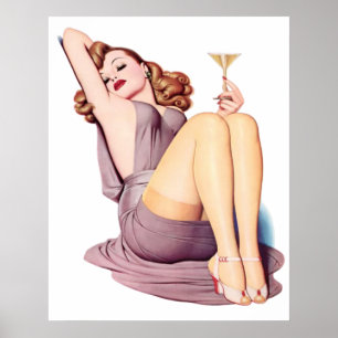 Drink pin-up poster