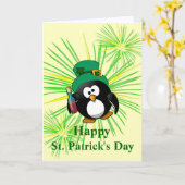 Drink pinguïn met Booze - Kaart (Gele Bloem)