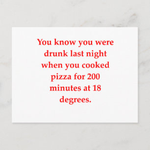 drink pizza briefkaart