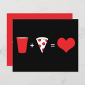 drink + pizza = liefde (Voorkant / Achterkant)