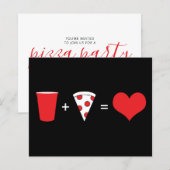 drink + pizza = liefde (Voorkant / Achterkant)