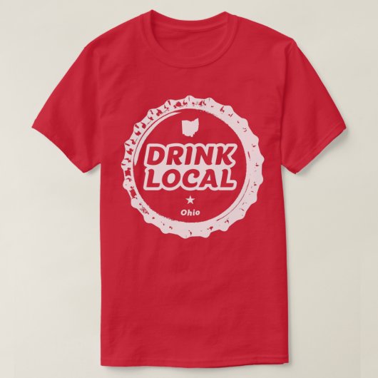 Drink plaatselijk Pet van de Ohio-kraftbber T-shirt (Design voorkant)