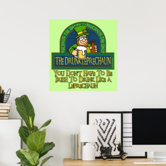 Drink Poster Leprechaun (Thuiskantoor)