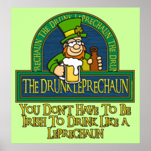 Drink Poster Leprechaun