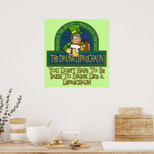Drink Poster Leprechaun (Keuken)