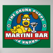 Drink Poster Puppy Martini Bar (Voorkant)
