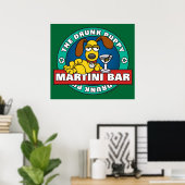Drink Poster Puppy Martini Bar (Thuiskantoor)