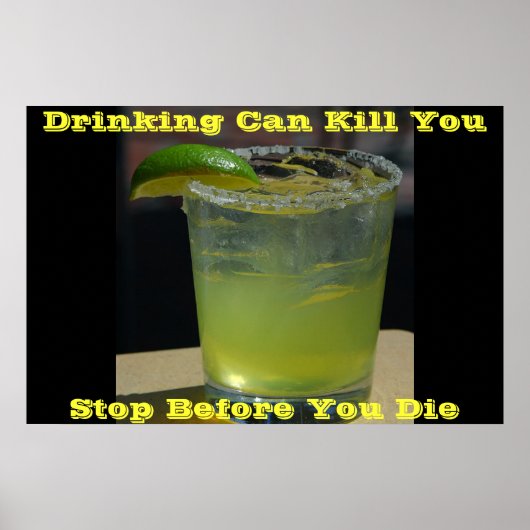 drink posters op groen (Voorkant)