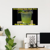 drink posters op groen (Thuiskantoor)