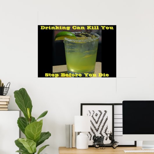 drink posters op groen (Thuiskantoor)