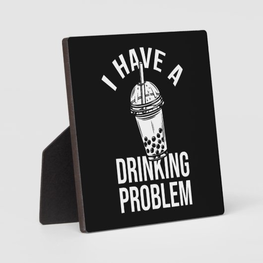 Drink probleem - Funny Boba, Bubble Tea Fotoplaat (Voorkant)