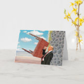 Drink probleem Verjaardag Wenskaart Kaart (Gele Bloem)