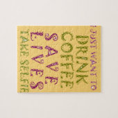 Drink redt levens en neemt selfies Legpuzzel (Horizontaal)