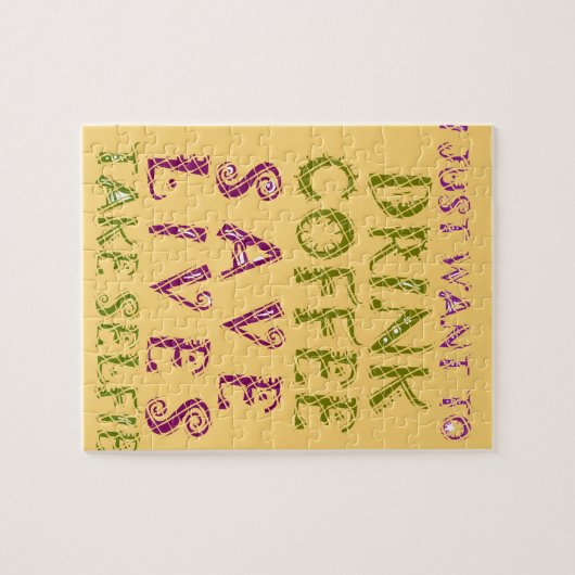 Drink redt levens en neemt selfies Legpuzzel (Horizontaal)