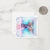 *~* DRINK? Relatie AP63 Platte Nota Kaart Notitiekaartje (Voorkant / Achterkant in situ)