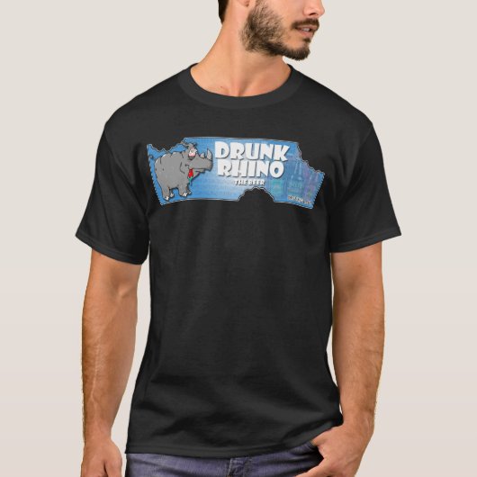 Drink Rhino Beer T-shirt (Voorkant)
