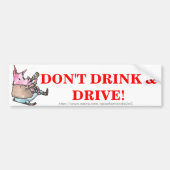 "DRINK RIJDEN" BUMPERSTICKER (Voorkant)