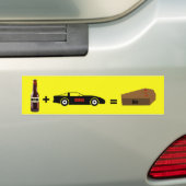 Drink rijdende Bumpersticker (Op auto)