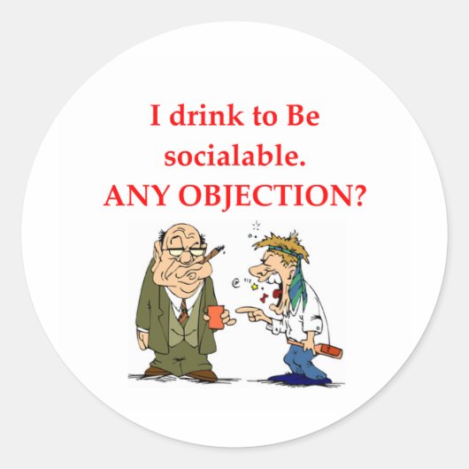 drink ronde sticker (Voorkant)