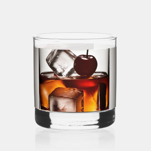 Drink rotsglas whisky glas (Achterkant)