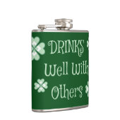 Drink Saint Patricks Day Funny Green Heupfles (Rechts)