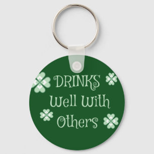 Drink Saint Patricks Day Funny Green Sleutelhanger